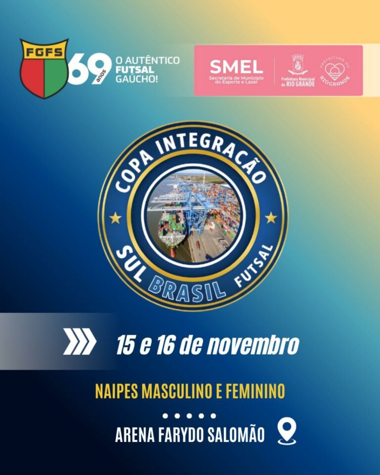 Rio Grande recebe a Copa Integração Sul Brasil de Futsal