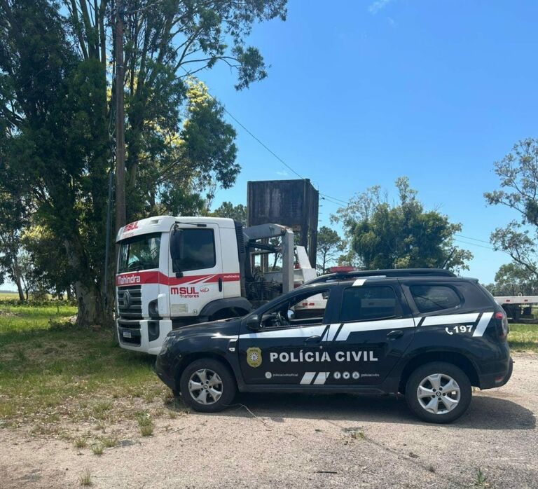 Polícia Civil recupera caminhão furtado em São Lourenço do Sul