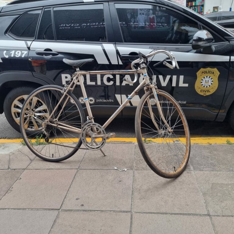 Polícia Civil recupera bicicleta de colecionador furtada durante enchente em Rio Grande
