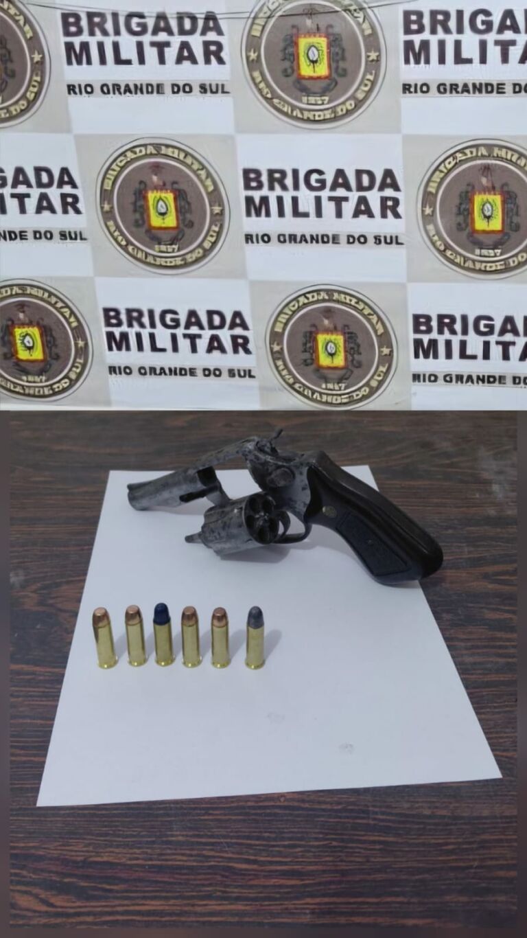 Brigada Militar prende homem com revólver e munições em São José do Norte
