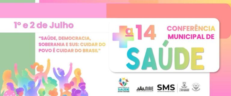 14ª Conferência Municipal de Saúde acontece amanhã e convida comunidade a debater o futuro do SUS em Rio Grande